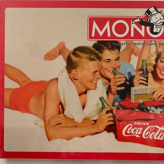 Vintage Monopoly Coca Cola Classic Ads Collectors Edition - Etsy