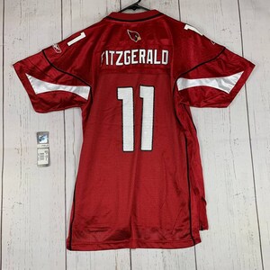 Larry Fitzgerald Arizona Cardinals authentic Reebok stitched red L