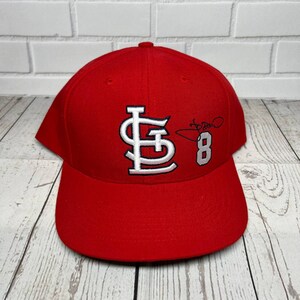 Vintage St Louis Cardinals Hat Adult 7 1/4 Red Fitted Sports Specialties C  Logo