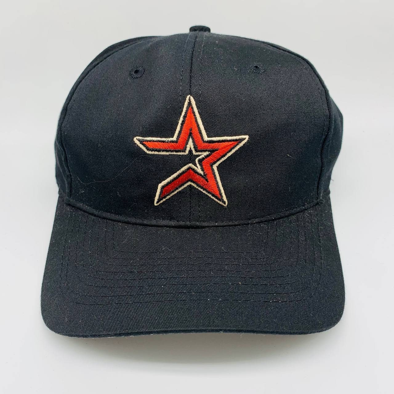 Vintage Houston Astros Hat Orange Blue Star Deadstock Twins Snapback Trucker 80's