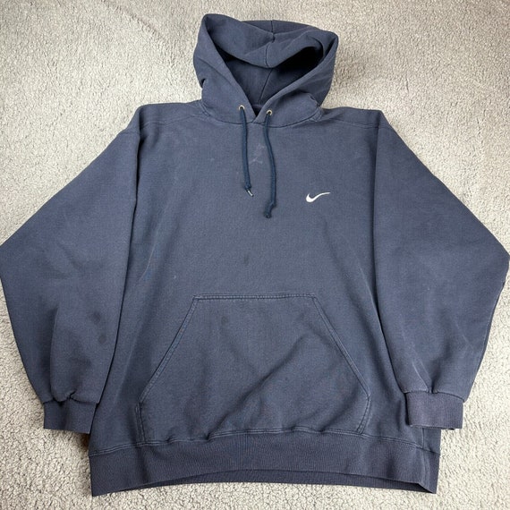 Vintage Nike Hoodie Mens XL Height 188 Navy Blue Club Fleece - Etsy