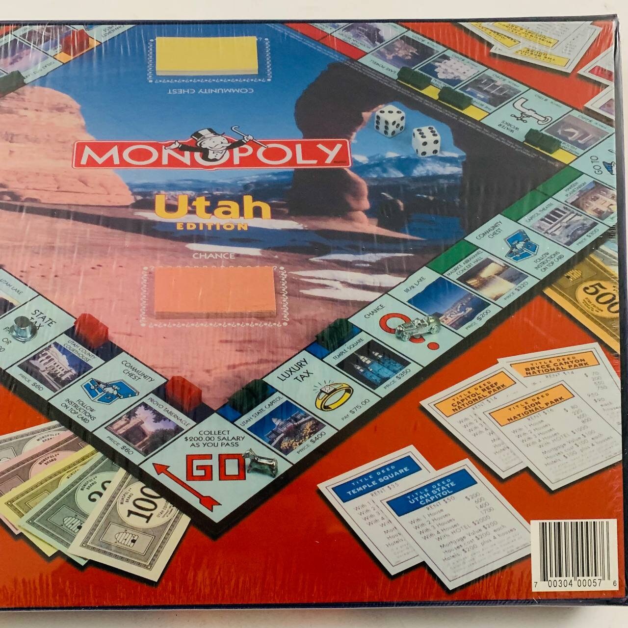 Vintage Monopoly Utah Edition 1998 Board Game Hasbro Usaopoly Sealed Etsy