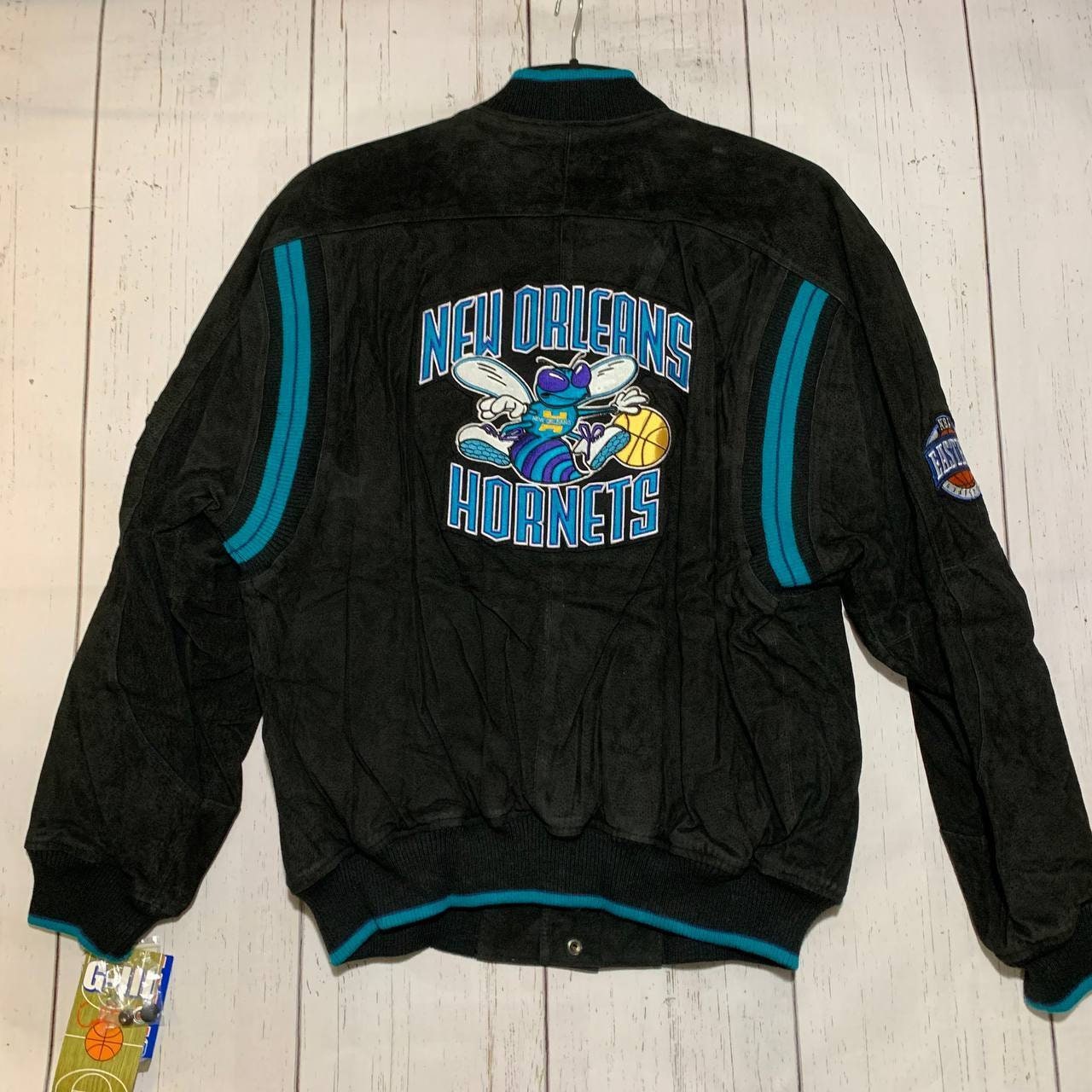 NWT Charlotte Hornets Starter Satin Button Up Varsity Jacket XL NBA