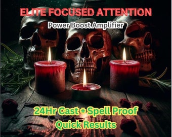 ELITE GEFOCUSEERDE AANDACHT Spell work-pakket / 30-daagse continue gebeden en spell-toezicht / Power Boost-versterker voor 20x snelle manifestatie