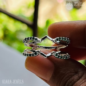 Emerald ring guard Etsy France