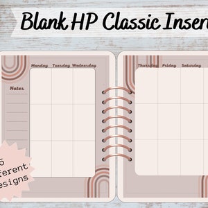 Boho Happy Planner Classic Printable | Weekly Vertical Insert | Undated ...