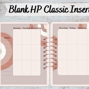 Boho Happy Planner Classic Printable | Weekly Vertical Insert | Undated ...