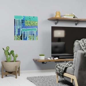 Abstract Art Print, Abstract Wall Art Decor &quot;BoomBap&quot;
