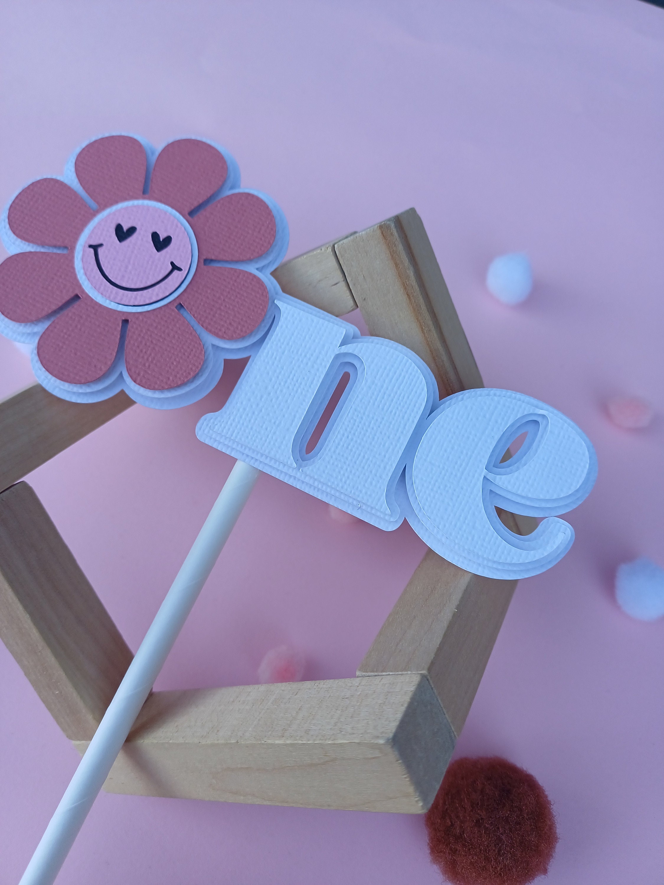 Groovy One Cake Topper SVG, Cricut & Silhouette Cut Files (digital ...