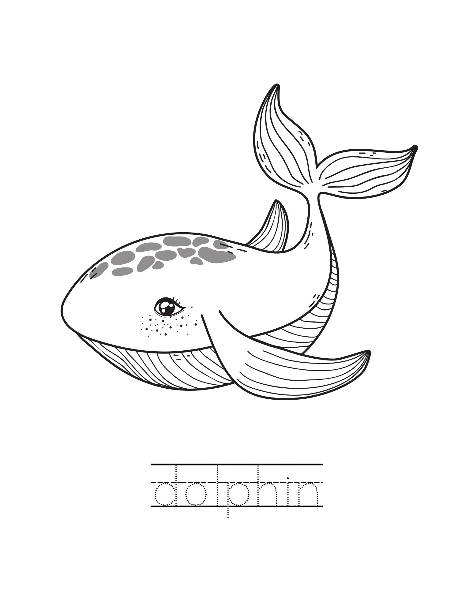 6 SEA ANIMALS / Printable Coloring Pages for Kids / Coloring Book for