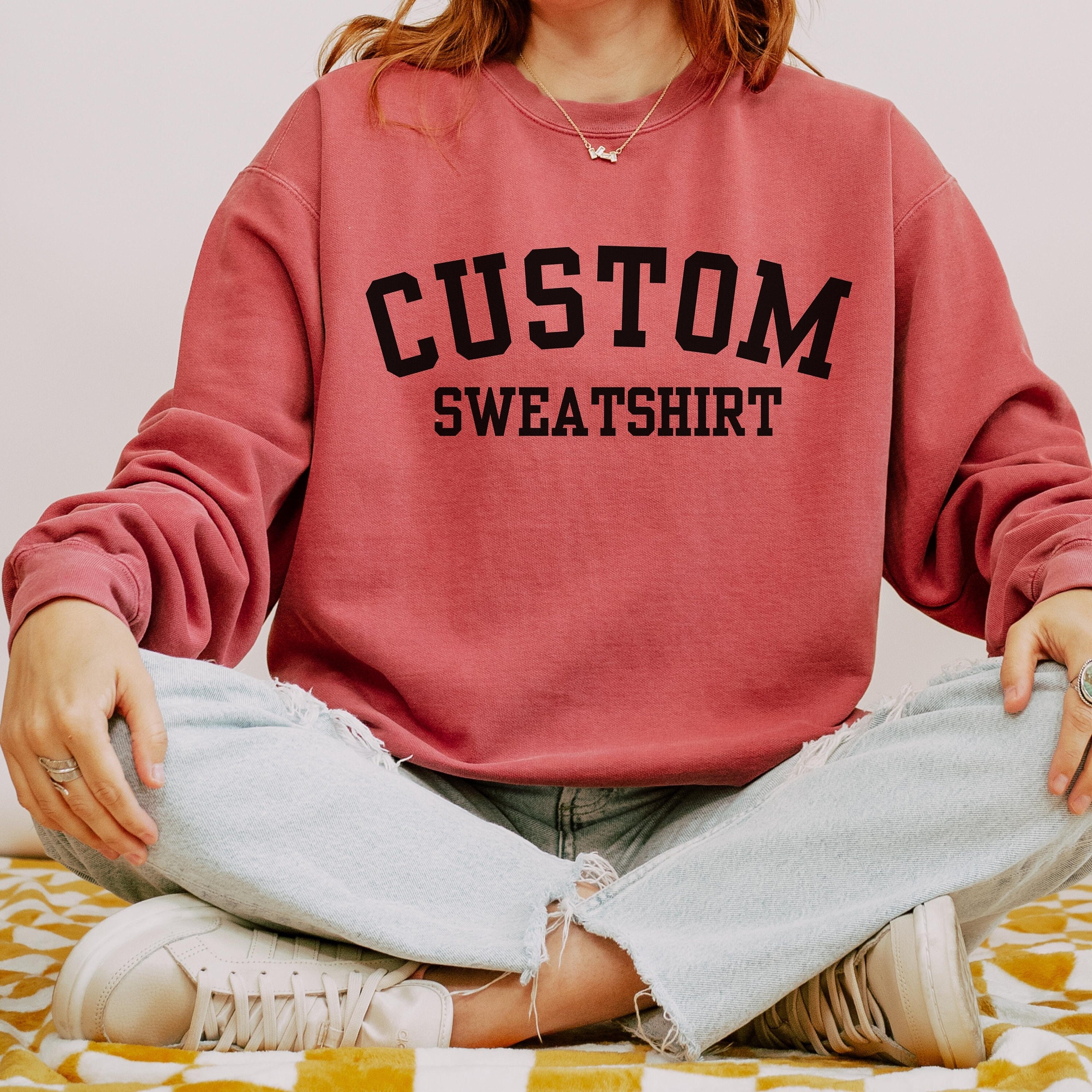 Fuzzy Letter Shirt - Etsy
