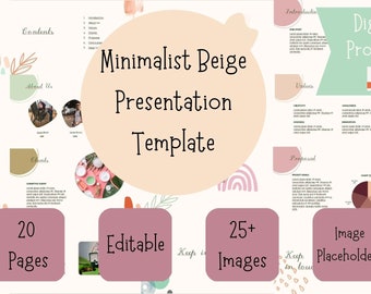 Minimalist Project PowerPoint Presentation Template 2023 Professional Project Educational Presentation Bundle