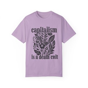 Maglietta Eat The Rich Affonda i ricchi Tassa i ricchi Abbigliamento alternativo Magliette politiche anarchiche Maglietta inappropriata Magliette offensive Grafica vintage immagine 6