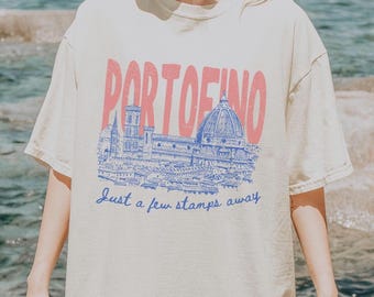 Portofino Shirt Italia Shirt Old Money Aesthetic Shirt Riviera Shirt Coastal Grandma Coastal Granddaughter Shirt Amalfi Coast Florence Italy