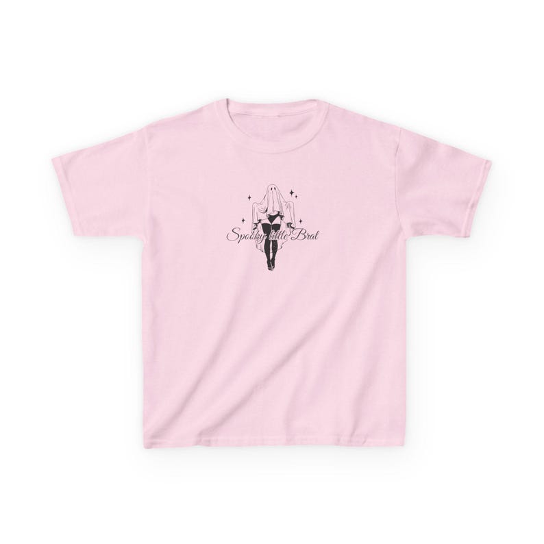 Spooky Little Brat Shirt Slutty Clothing Absolute Slut Brat Tshirt Brat Summer B Funny Shirt Exchange Dank Meme Shirt Brainrot Shirt Light Pink