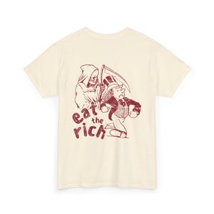 Eat The Rich Shirt Sink The Rich Tax The Rich Alt Clothing Anarchy Political Tshirts Inappropriate Shirt Offensive T Shirts Vintage Graphic Natural