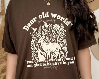 Anne Of Green Gables Anne With An E Shirt Library Shirt Literature Shirt Literary Shirt Light Academia Cottage Core Cinnamon Girl Tshirt