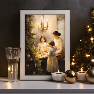 Christmas Print Vintage Rustic Wall Art Print for Farmhouse Decor Winter Fall Vintage Christmas Downloadable and Printable - Digital Files