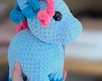Crochet Unicorn Plushie – Handmade Chenille Stuffed Animal
