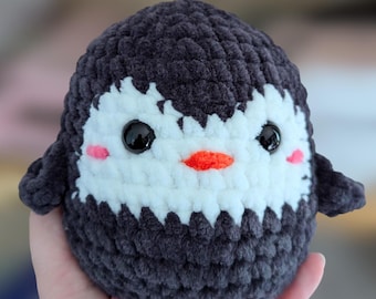 Crochet Penguin Plushie - Handmade Stuffed Animal Gift