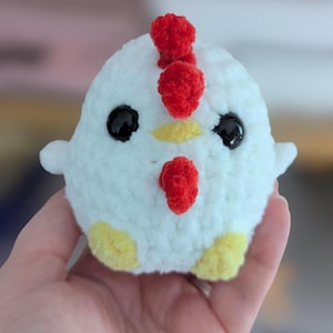 Chicken plushie -crochet soft toy, handmade gift, stuffed animal