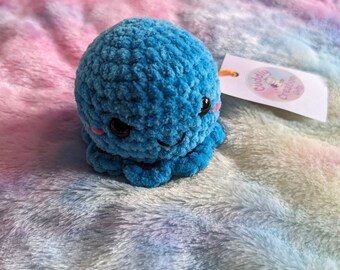 Crochet octopus plushie - Handmade octopus soft toy, custom plushie, handmade gift, kids toys, made to order