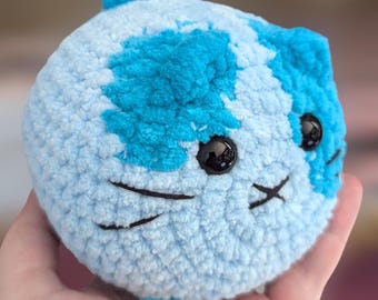 Crochet Cat Plushie: Handmade Chenille Stuffed Animal