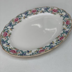 Talerz do serwowania z porcelany Vintage Floradora
