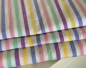 Sábanas planas individuales y dobles de rayas vintage estilo caramelo / manta