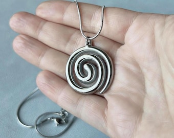90s Silver Tone Chunky Chain Necklace | Thick Silver Chain Chunky