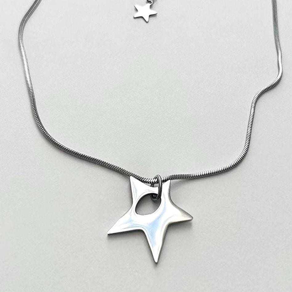 Silver Star Y2k Ring - Etsy