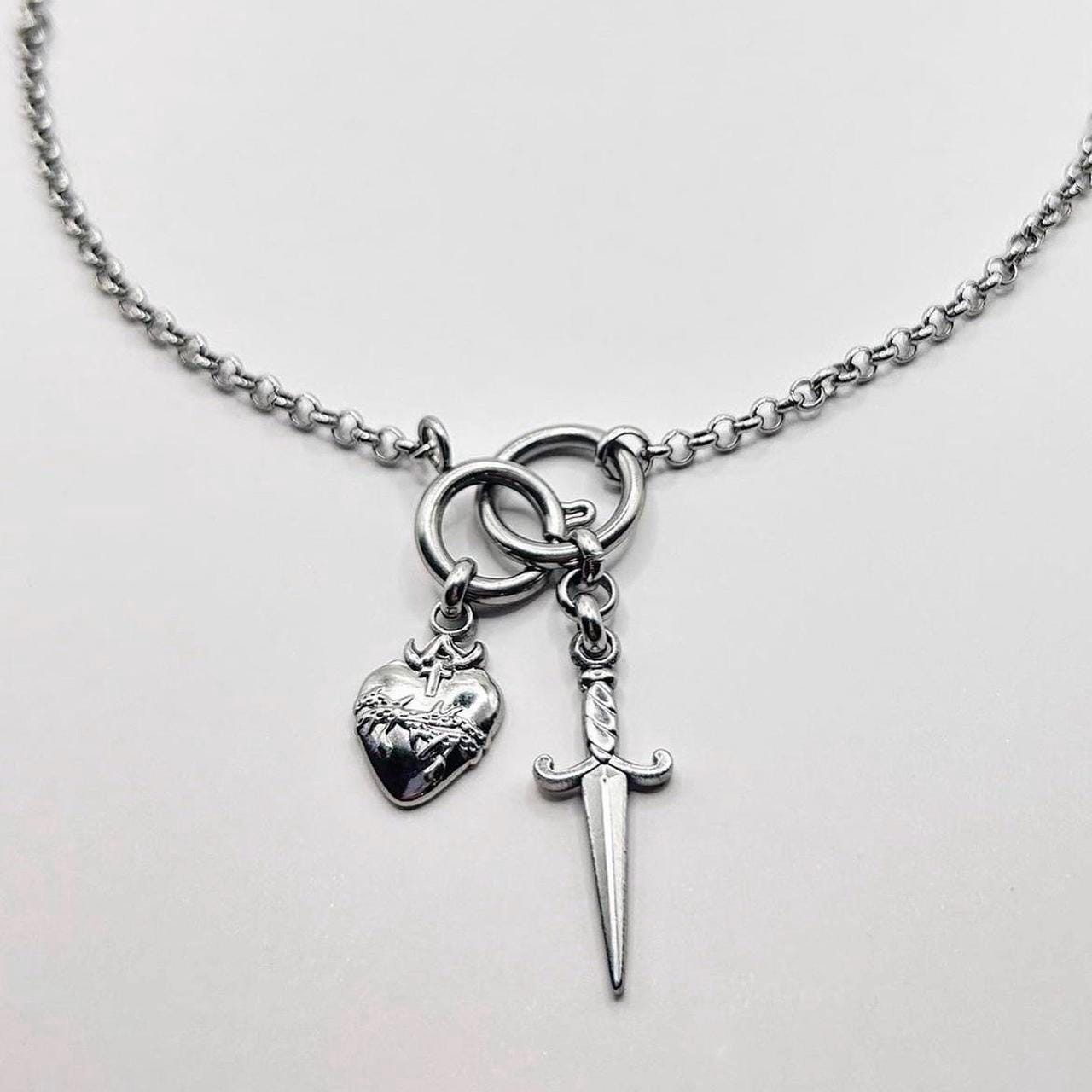 Goth Heart Necklace