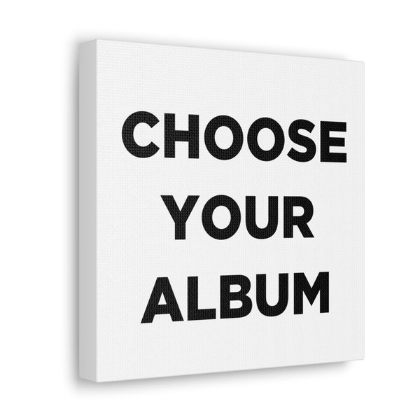 CUSTOM ALBUM CANVAS | Music Art | Choose Any Album | Apple Music | Music Gift Idea | Album | Album Decor | Hip Hop | Valentine's Gift| Small