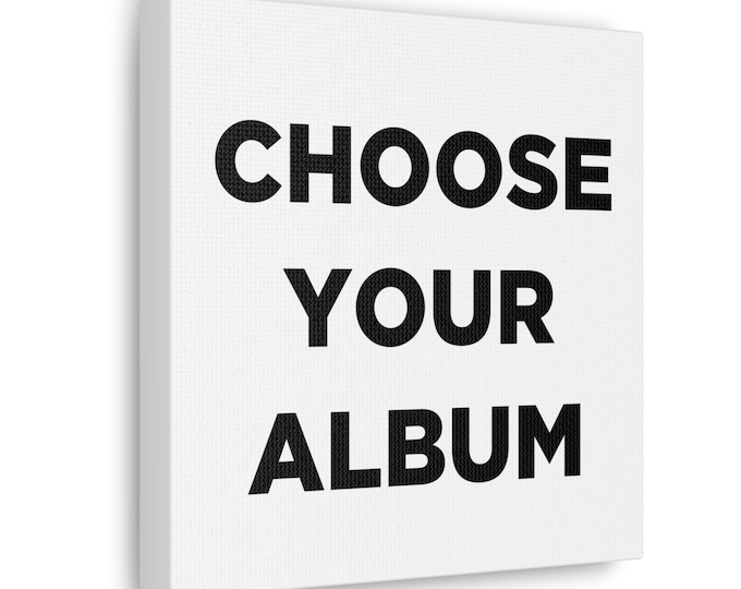 CUSTOM ALBUM CANVAS | Music Art | Choose Any Album | Apple Music | Music Gift Idea | Album | Album Decor | Hip Hop | Valentine's Gift| Small