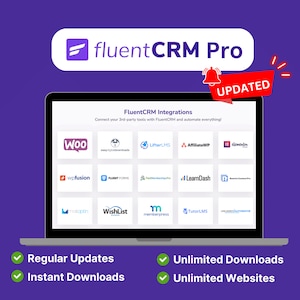 Lifetime FluentCRM Pro | Customer Management Plugin | Latest Version | Premium WordPress Plugin