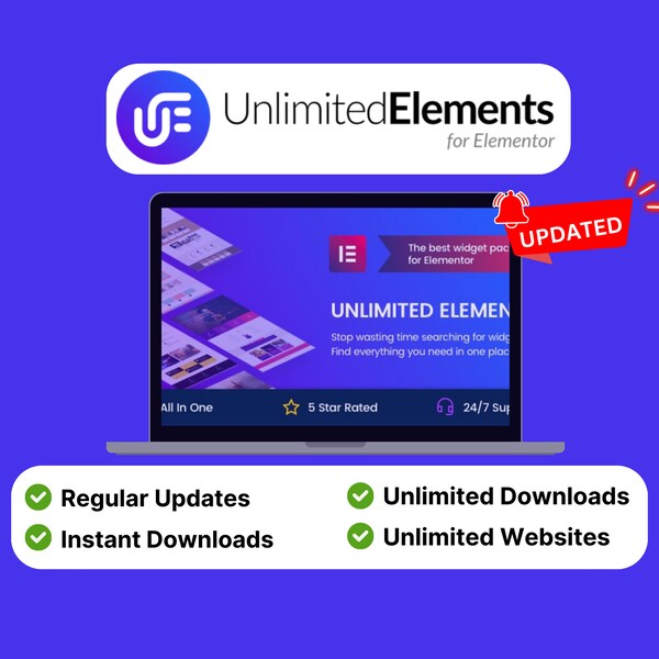 Unlimited Elements for Elementor Premium | Lifetime Updates | Direct Download | Unlimited websites