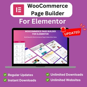 WooCommerce Page Builder For Elementor | Latest Version | Premium WordPress Plugin | Free Lifetime Updates