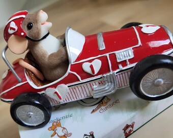 Charming Tails: Made My Heart Race, Height 7cm, By Dean Griff, Fitz and Floyd. Handmade.