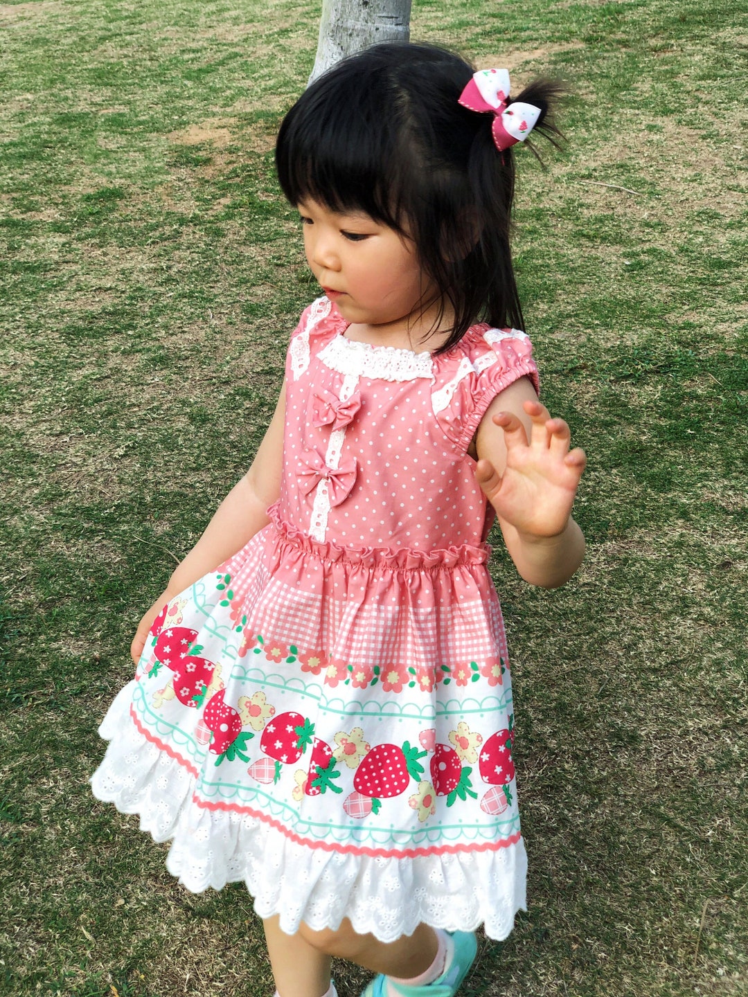 Toddler Girl Strawberry Fields Harley Dress main image 1