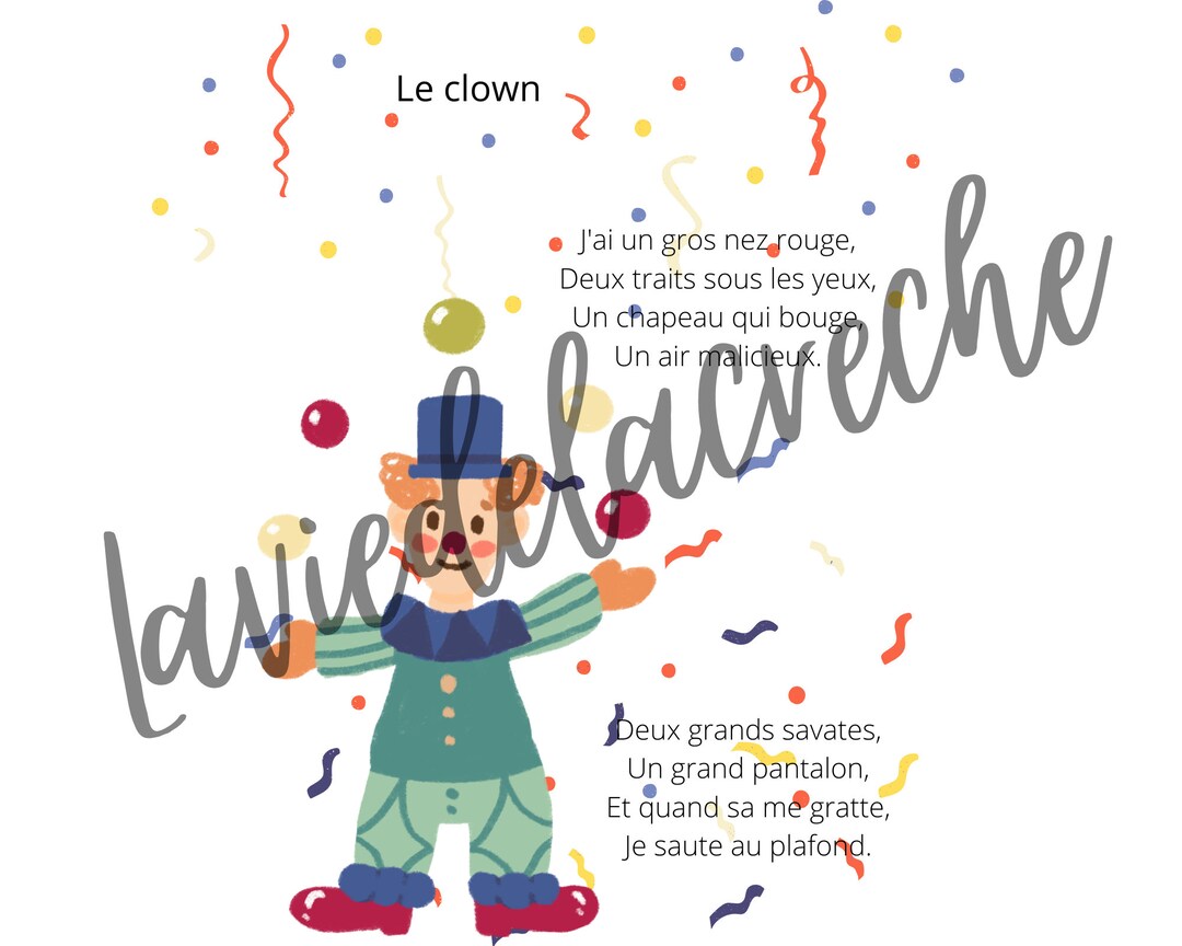 Nursery Rhyme the Clown Etsy UK