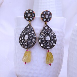 92.5 Silver Earring, Sterling Silver earring, Gemstone Earring, Silver Earring, Earrings
