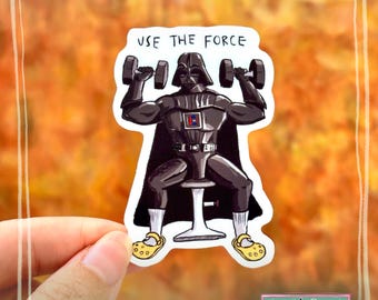 Use the Force Gym Sticker - Funny Star Wars Gym Bro Decal