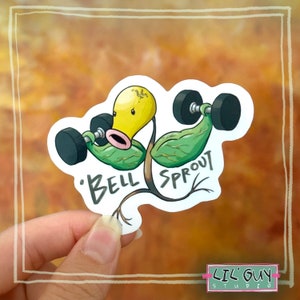 Bellsprout - Funny Plant Guy Gym Sticker