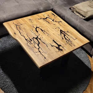 Side table, coffee table made of oak