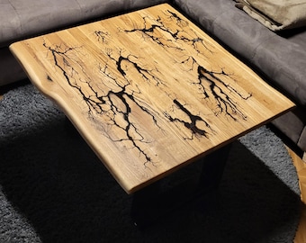 Side table, coffee table made of oak