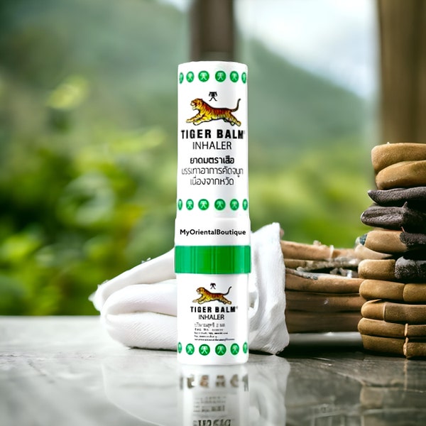 Tiger Balm Menthol Nasal Inhalers - Refreshing and Revitalizing Aromatherapy for On-the-Go Relief - Natural Menthol Sensation