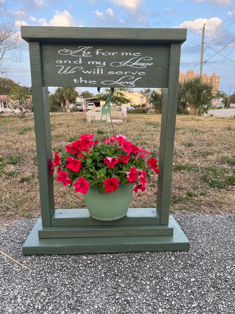Plant Hanger Lantern Hanger Customized Wood Outdoor Decor Etsy