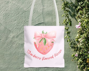 aesthetic tote bag, pastel girly tote, coquette canvas bag, carry on bag, summer bag, mom bag, beach bag