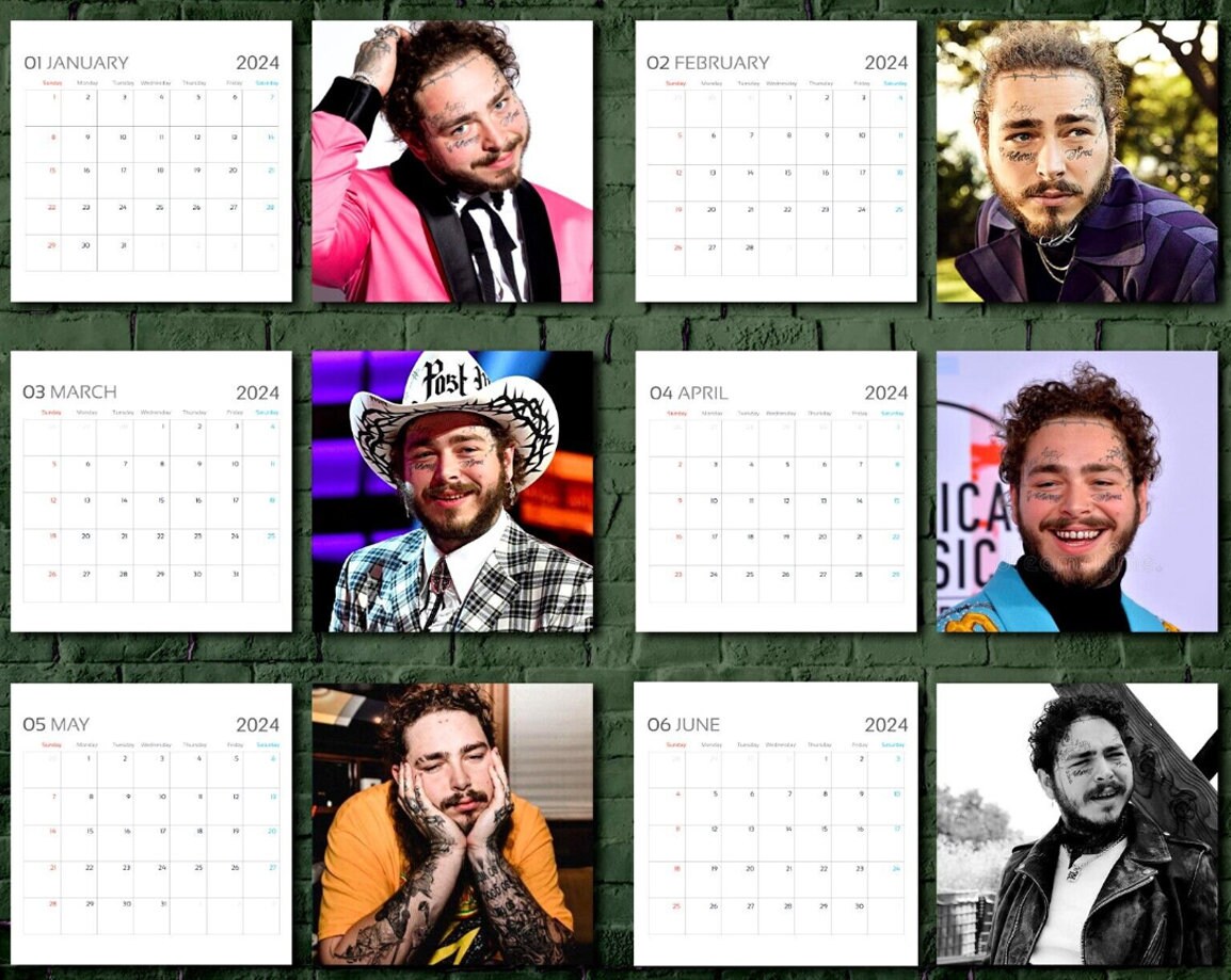 Post Malone Calendar 2024 Erma Miguela