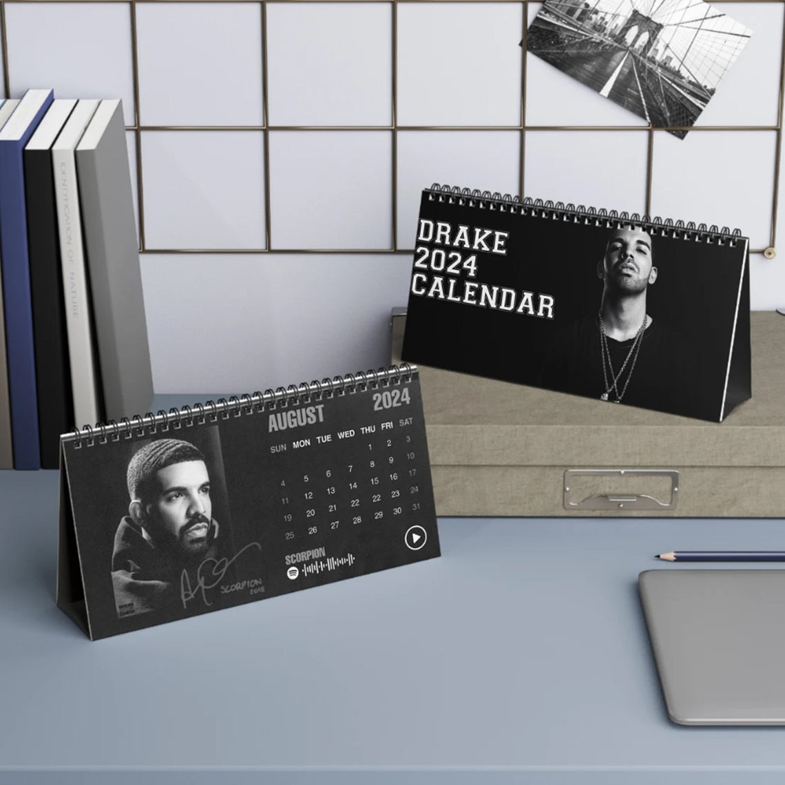 2024 Drake Desk Calendar 2024 Desk Calendar Drake Fan Merch Etsy Canada